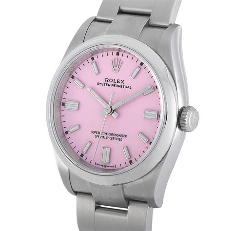 rolex pink oyster perpetual price